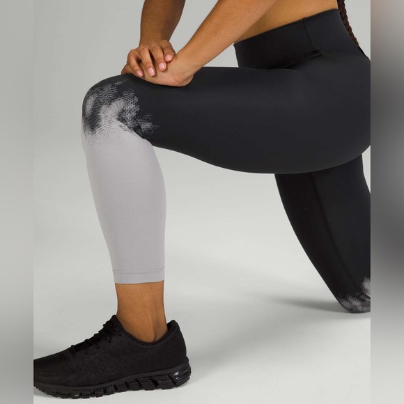 Lululemon Wunder Train High-Rise Tight 25" Crop Black Ascending Silverscreen - Picture 4 of 10